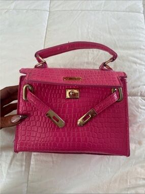 Hot Pink Croc Mini Bag 
Summer Y2K